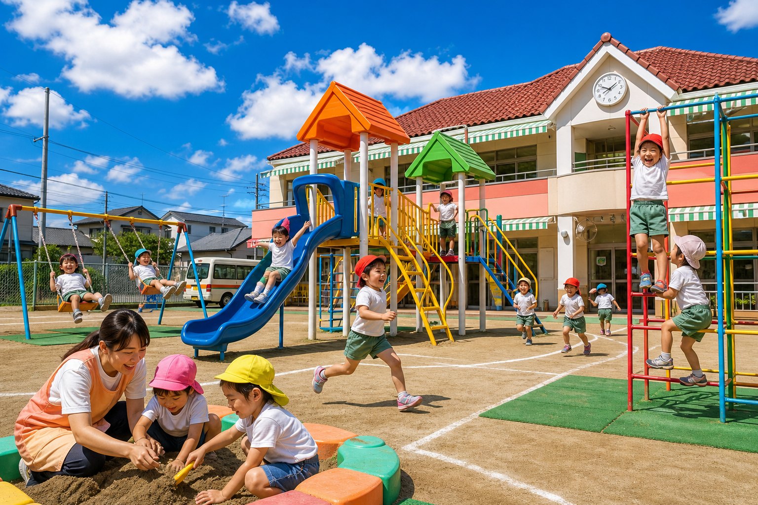 遊具のある園庭
