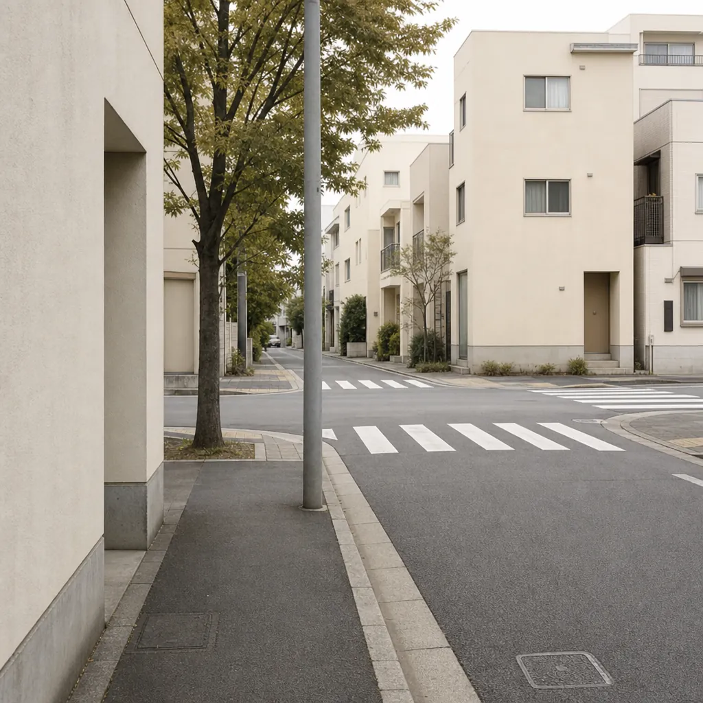 ◯◯通りの交差点